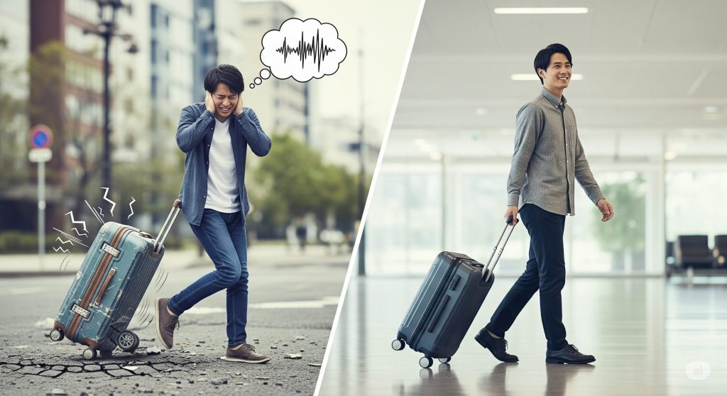 スーツケース ガラガラ