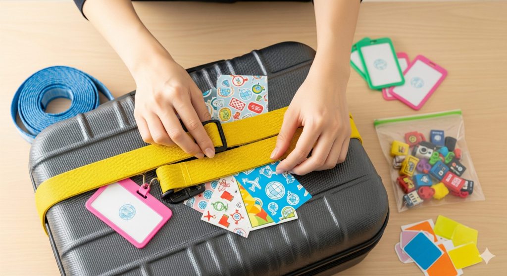 スーツケース 目印 100均