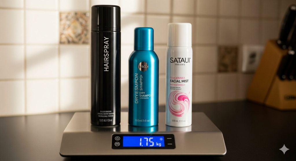 スーツケース ヘアスプレー