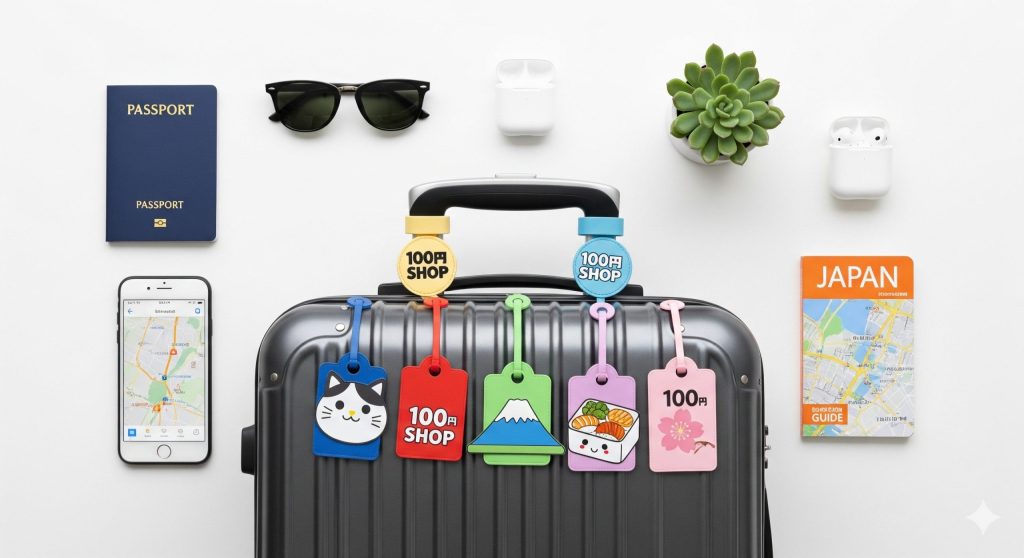 スーツケース ネームタグ 100均