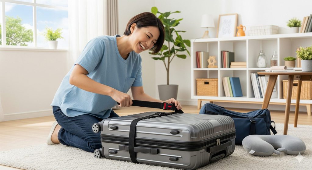 スーツケース ベルト 使い方