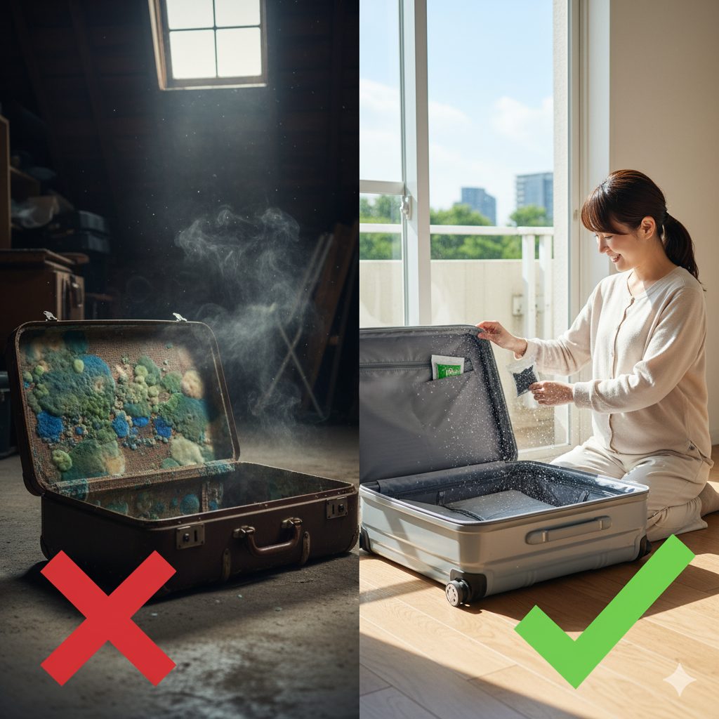 スーツケース カビ 臭い