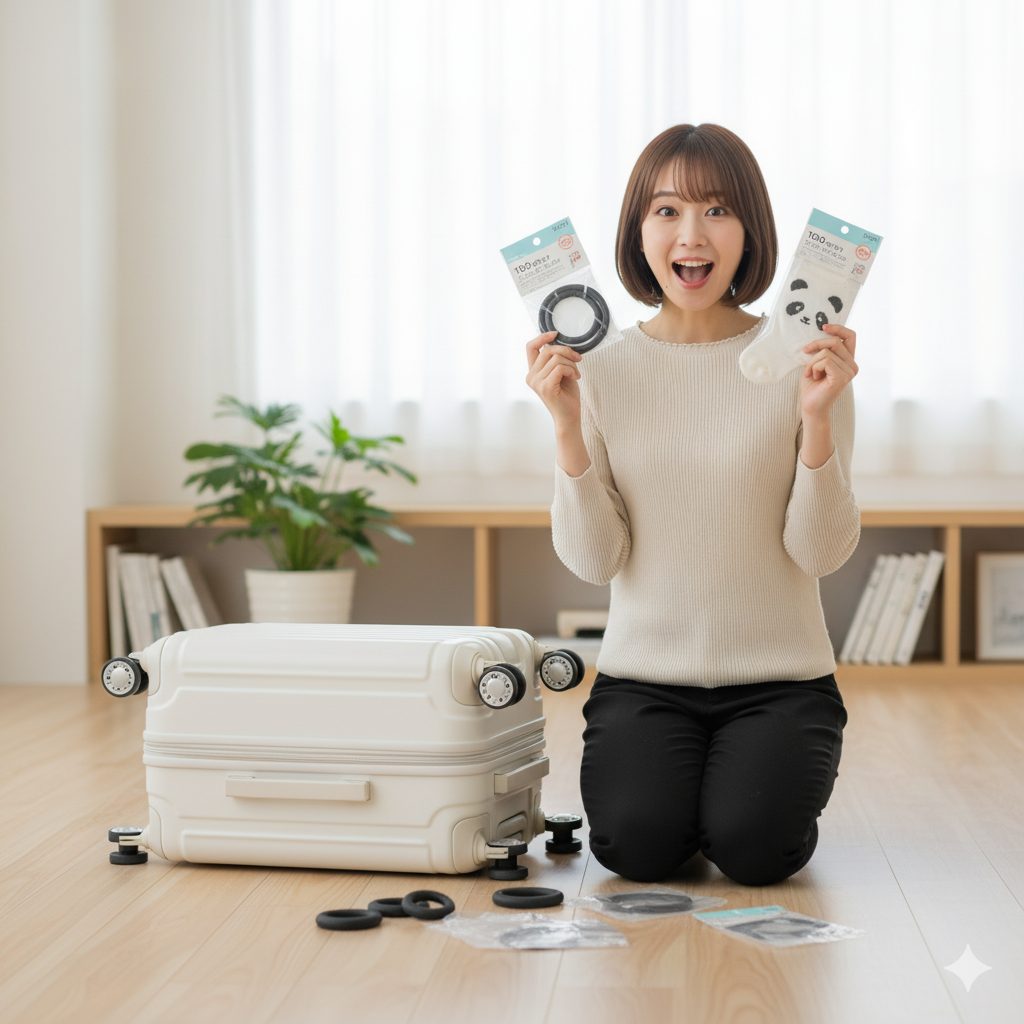 キャリーケース タイヤカバー 100均