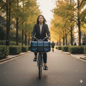 キャリーケース 自転車