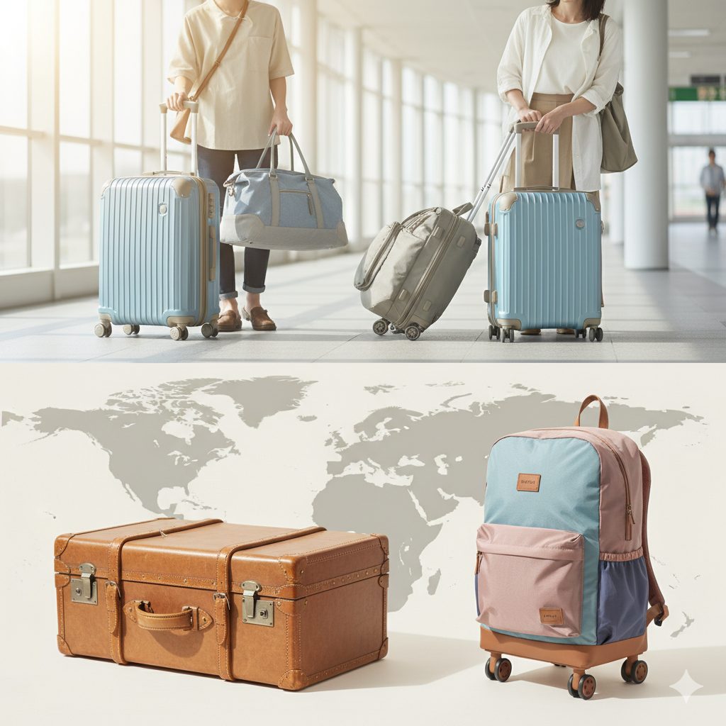 キャリーケース スーツケース 違い